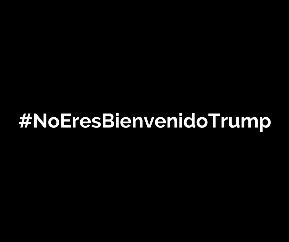 amablecafe's tweet photo. Rechazamos el discurso de odio, racismo, intolerancia. Los mexicanos tenemos dignidad. #NoEresBienvenidoDonaldTrump https://t.co/zDcPvRrjdl