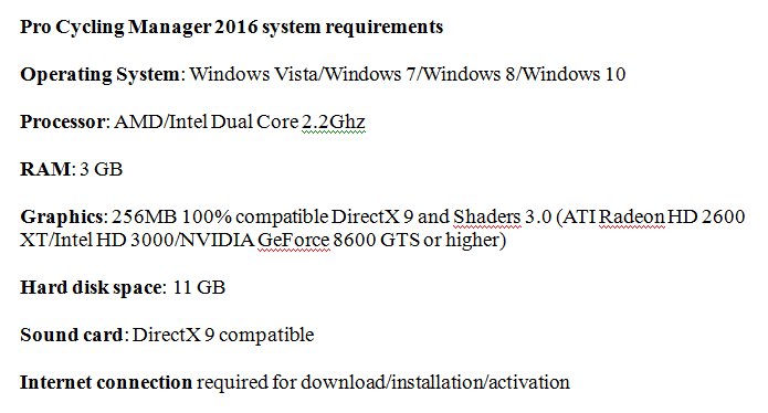 soudalquickstep's tweet image. Competition is open until 2 PM, tomorrow. Have a look at the system requirements needed to run the game. Good luck!