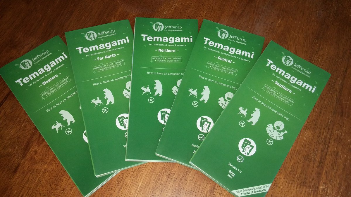 My #Temagami  <a href="/jeffsmap/">Jeff's Map</a> 5 map set arrived! Let the adventures begin! I'm so excited!