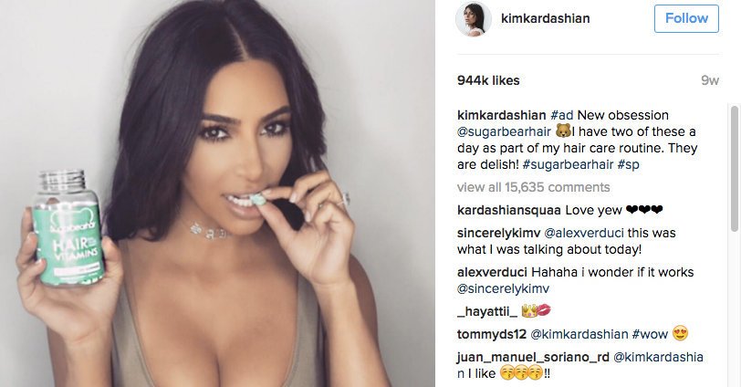 Картинки по запросу kim kardashian instagram ads