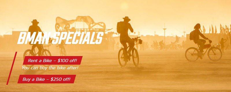 MuuvBikes's tweet photo. Get to the playa...FAST! Bikes to buy or rent. @burningman https://t.co/2YJV1Nf4GB #BurningMan https://t.co/kegxKt2Cum