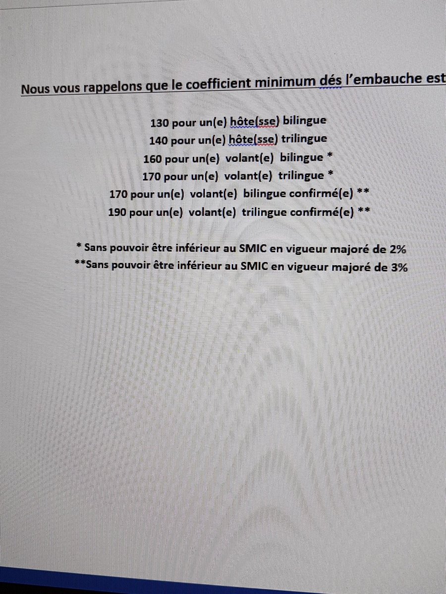 Grille des salaires applicable au 1er septembre 2016, visible sur vos bulletins de salaire reçus début octobre 😉😉😉