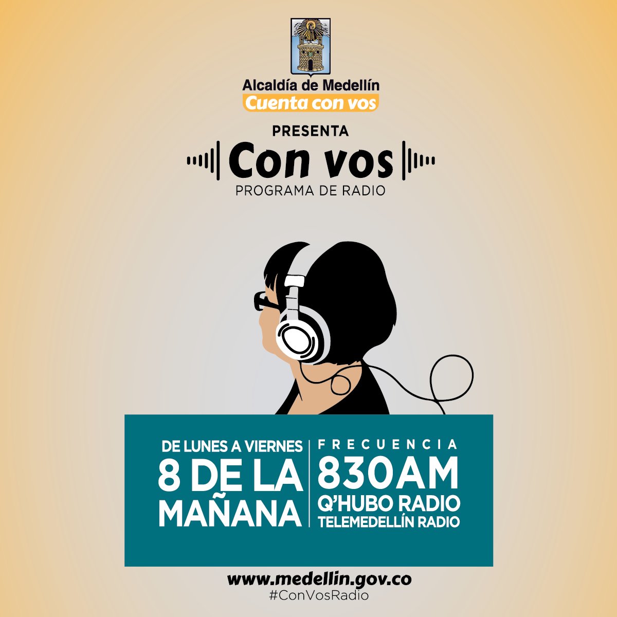 ¡Sintonizá #ConVosRadio! Hoy hablaremos del Premio Gabriel García Márquez radio.telemedellin.tv/senal-en-vivo.…