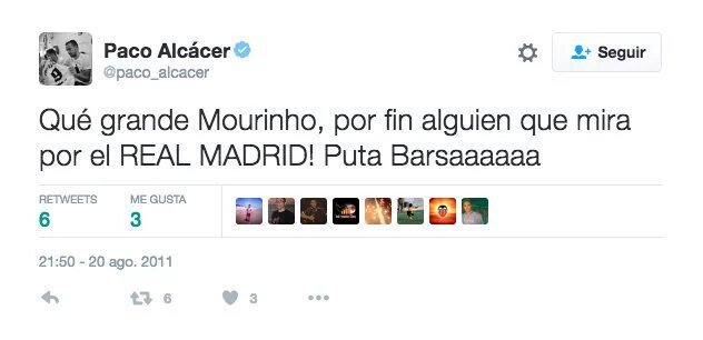 Alvariito_22's tweet photo. ⚫ @paco_alcacer. 🔝😂
⚫ @FCBarcelona. 🔴🔵
⚫ ¡Recuerden ésto!. 👇
¡CULÉ DESDE PEQUEÑITO!. 💪👏
#HalaMadrid #OrgulloBlanco 👕 https://t.co/oao6INFhtk