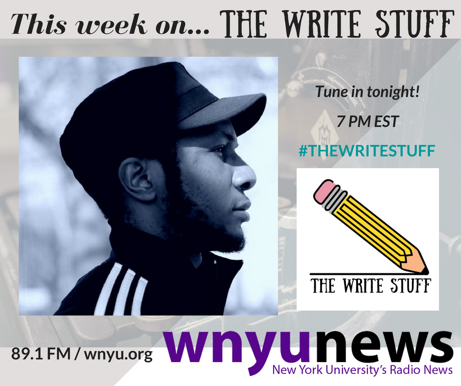 WNYUNews's tweet photo. #thewrite stuff 2nite: @tejucole (@BardCollege / NYTimes mag) joins @rachelaggilman. Tune in @wnyu at 7PM EST 📻 📚 ✏️ https://t.co/zzjLwMk4tI