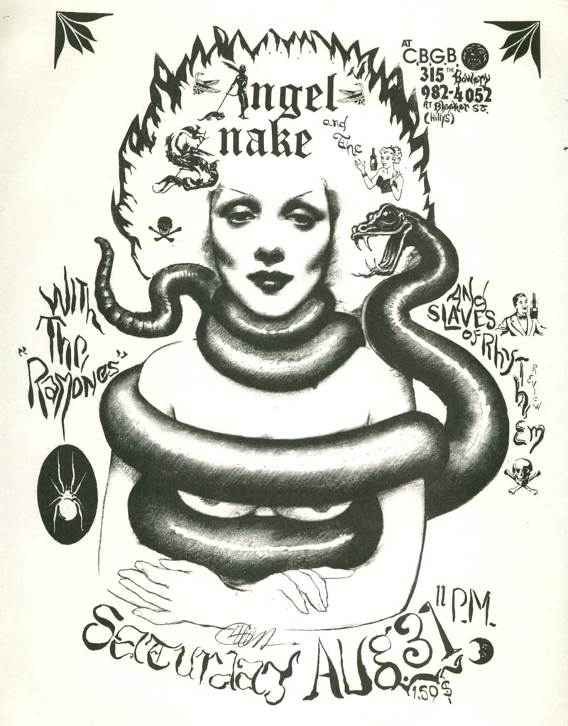 Debbie Harry/BLONDIE on Twitter: "42 yrs ago on Aug 31, 1974: Ramones play their 3rd gig at CBGB opening for Angel and the Snake (Later to be BLONDIE)… "