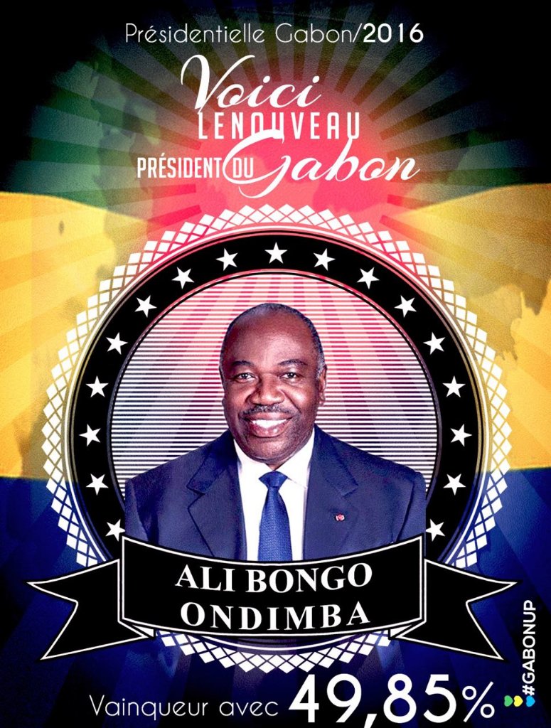 ABO vainqueur de l'élection présidentielle 2016..#ViveLeGabon #Gabon2016 #ABO2016
