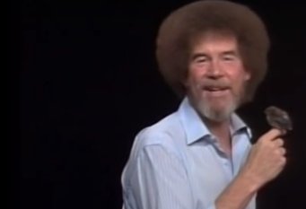 Plot Twist Bob Ross Hair Was Actually Straight