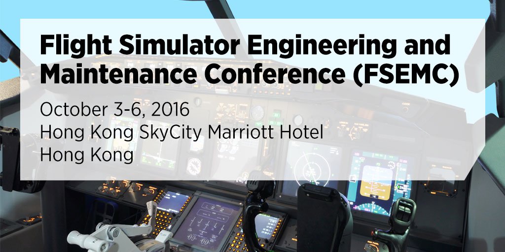 SAEIntl's tweet photo. Register for #FSEMC to join 300+ flight simulator experts from around the world in Hong Kong https://t.co/3qJWvdgtZj https://t.co/eqhnpzZE4s