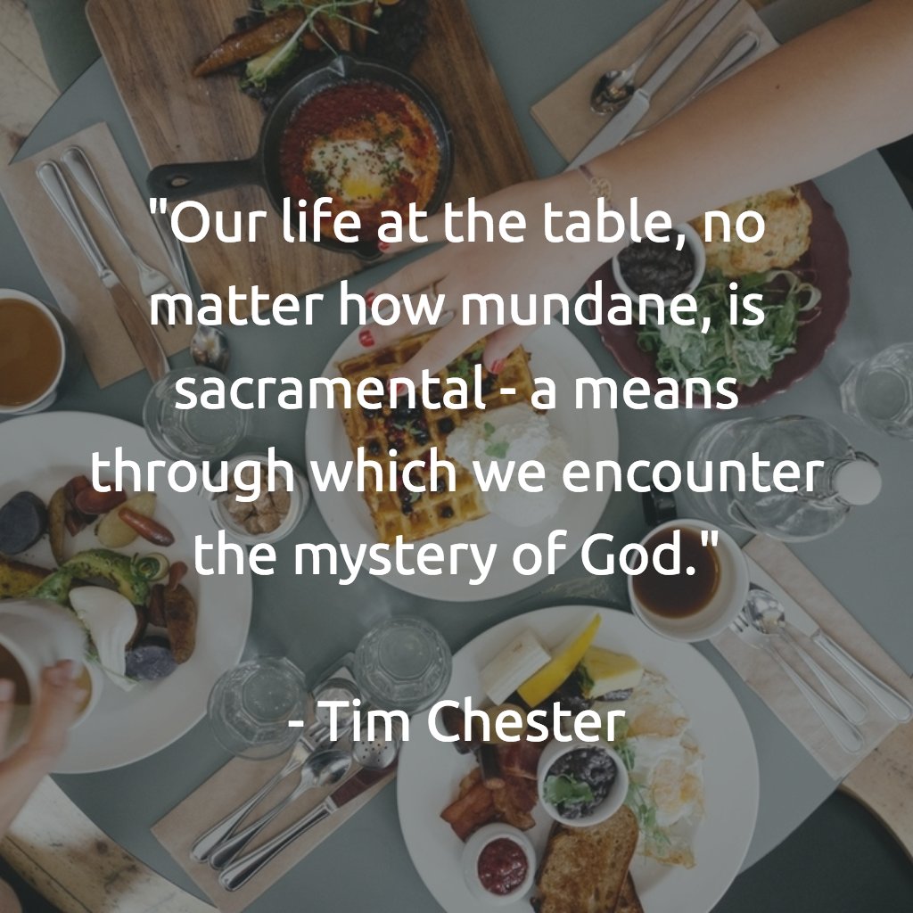 TheTableNet's tweet image. Today, gather around your table and think on these things. #SlowDown #FreeToRest