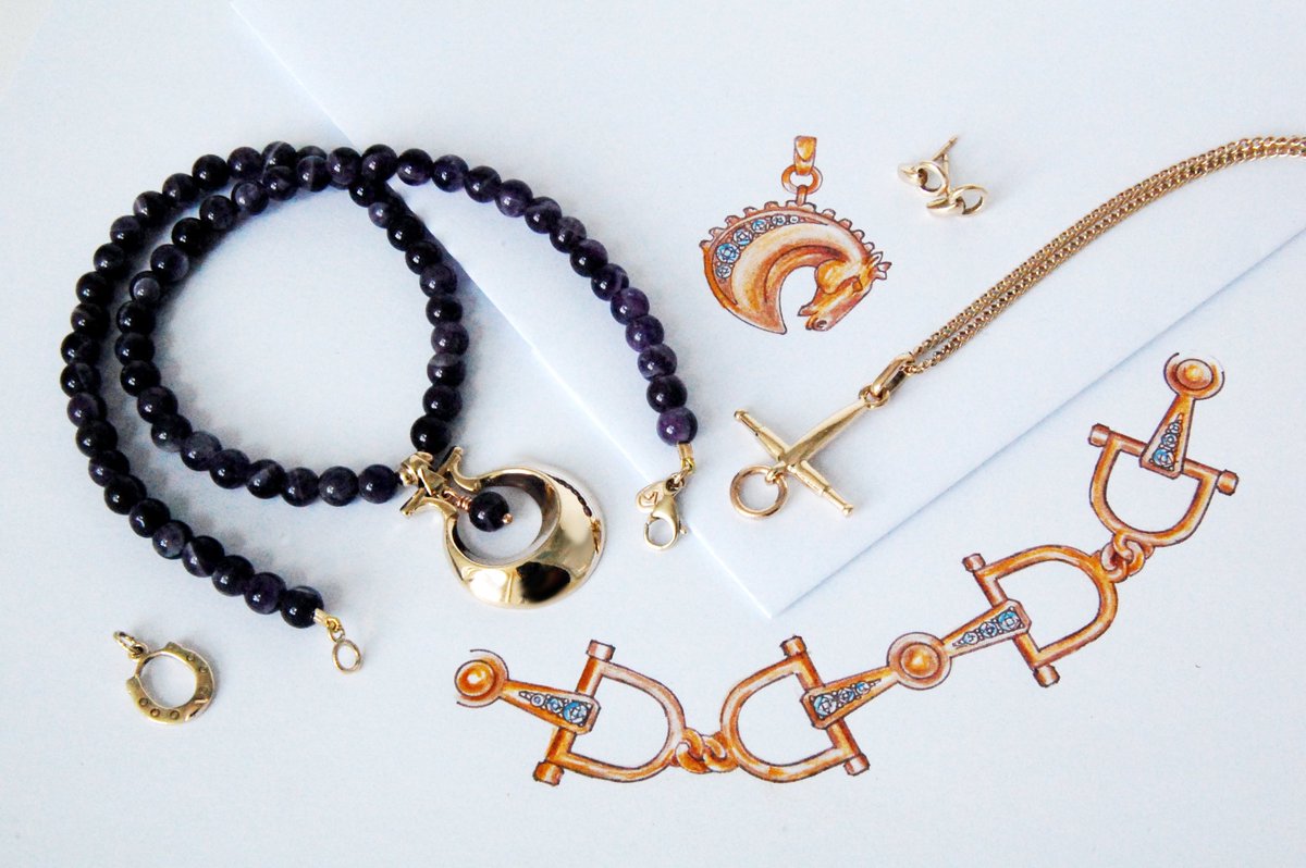 sylviajkerr's tweet image. Some of my sketches and ideas with my favourite precious metal #gold. #diamonds #inspiration #equestrian #jewellery