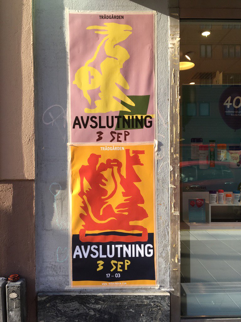Still the best poster series in Stockholm. #tradgarden <a href="/tradgarden/">TRÄDGÅRDEN</a>