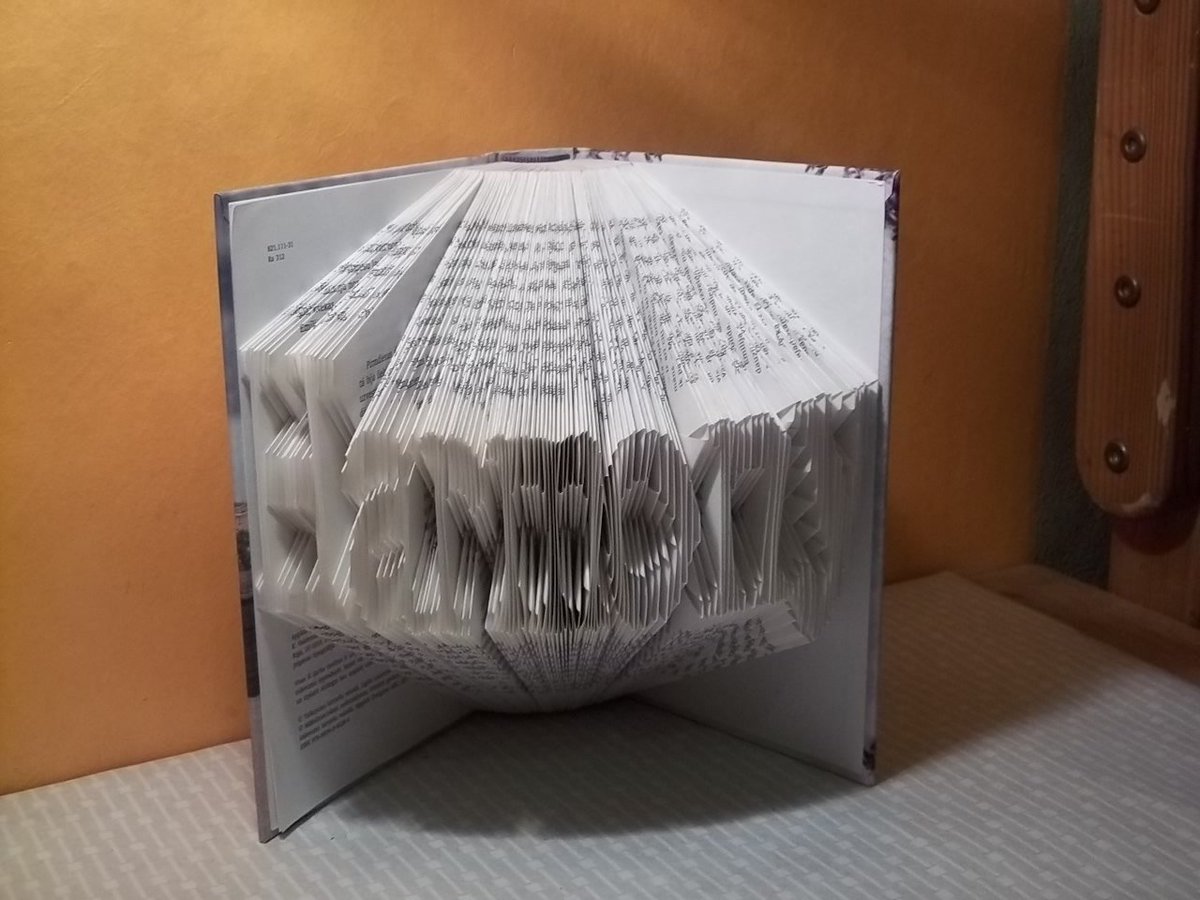 transhumaanists's tweet image. Folded book art - book sculpture gift - present - gift -  text… etsy.com/listing/222370… #etsyhandmade #UniquePresent