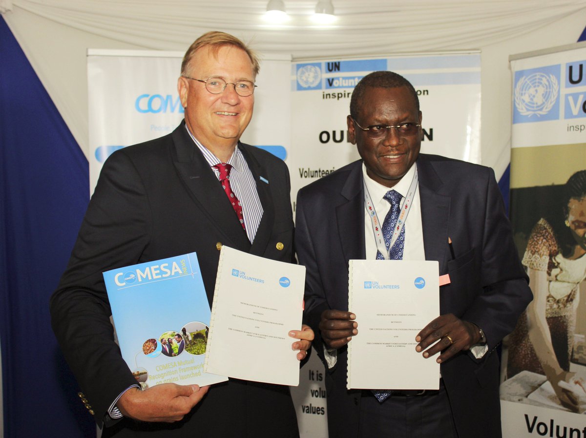 We signed an MOU w/ COMESA for #Youth Volunteer Scheme in Eastern & Southern Africa unv.org/en/news-resour… #TICADVI