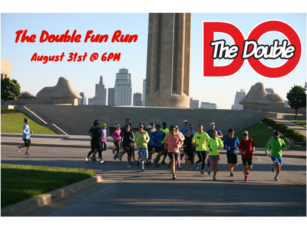 Double Fun Run TONIGHT at 6PM! Double the run, double the fun! #ffkc #fleetfeetkc #doublerun