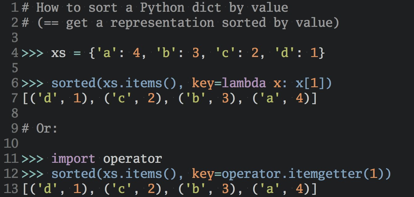 Sorting Dictionary In Python Using Lambda توییتر \ Dan Bader در توییتر: «🐍 How To Sort A Python Dict By Value  Https://T.co/Cicfnmqcbl»