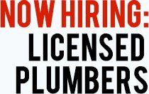 Are you a licensed plumber, or know someone who is? We're hiring! Send us your resume!