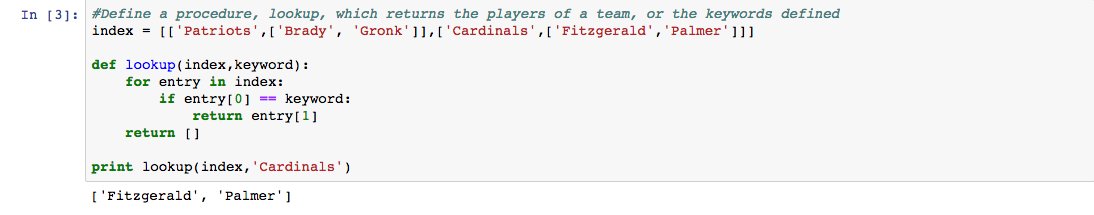 Python_Daily's tweet photo. Cant quite find what your looking for in a list? Use this function to search using keywords! https://t.co/NO9uaW2QCj
