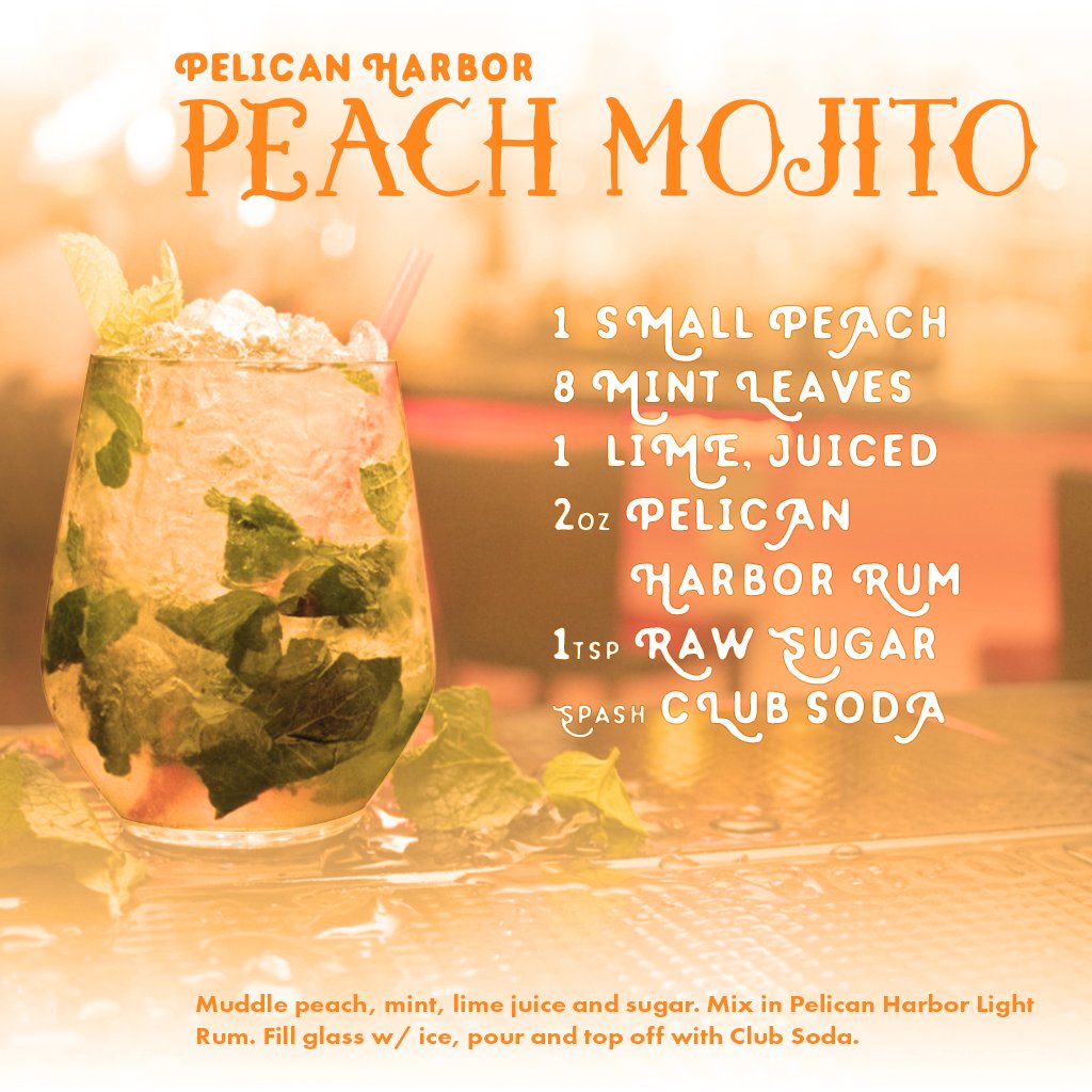 Southern_Champ's tweet photo. End #NationalPeachMonth right with an @Pelican_Rum Peach Mojito! #summer #livinglikeapelican https://t.co/MSHsxB9JIs