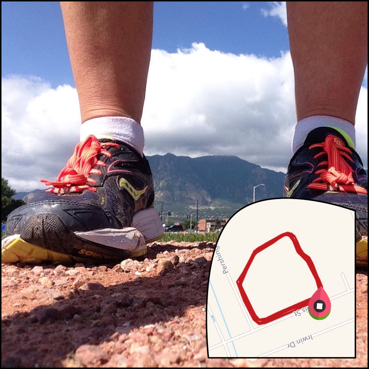 GoRunMaria's tweet photo. @therunchat 1/2 mile loop trail? Perfect for @BartYasso 800's and #runchattrails https://t.co/wWGOt6j9DT