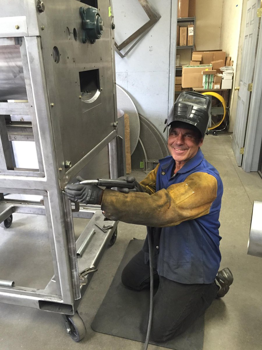 Carl Diedrich, Senior Welder/Fabricator doing his thing: building the world's best coffee roaster! #thediedrichway