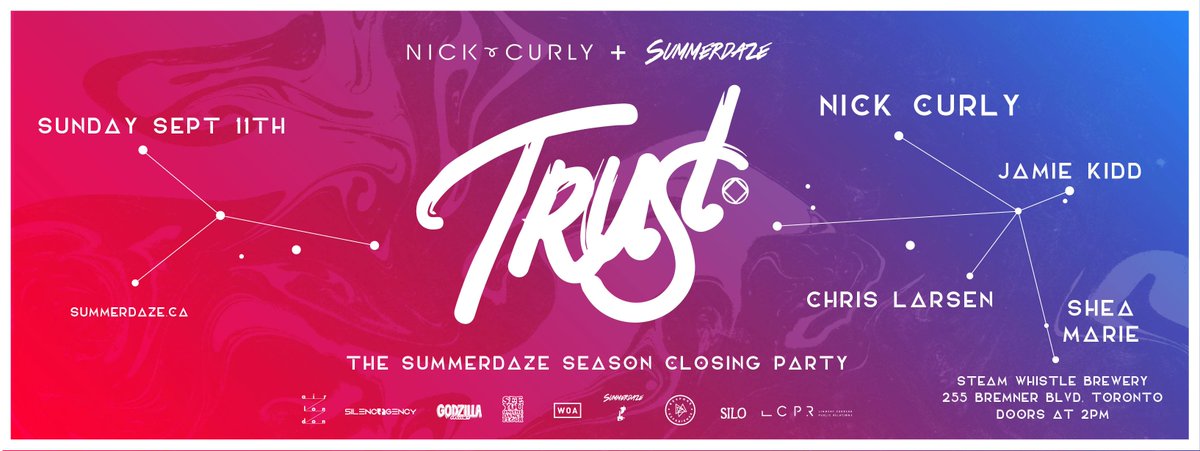 Summer isn't over till our Season closing party!! Join us September 11 @SteamWhistle 🎶 bit.ly/Summerdaze-Tru…