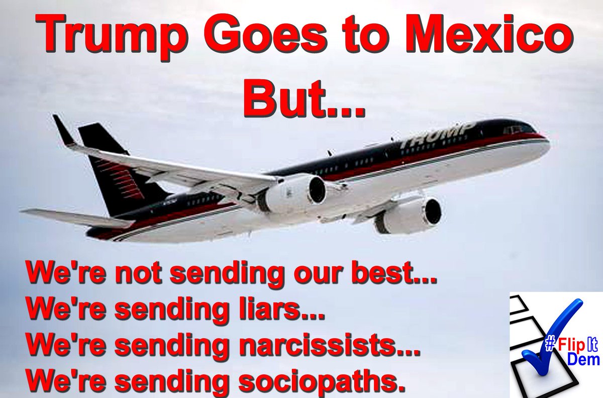 chartsNcharms's tweet photo. We're not sending our best to Mexico...
We're sending liars.
We're sending narcissists.
We're sending sociopaths. https://t.co/5lWFmAVllg