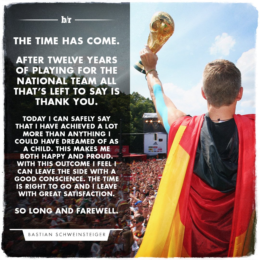 brfootball's tweet photo. Bastian Schweinsteiger’s message for the Germany fans ahead of his final international match. 👌🇩🇪 https://t.co/ZwWdKhgifg