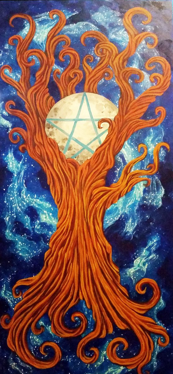 WinterSolsticeW's tweet photo. A recent Painting sold in my etsy shop! 
New uploads coming soon!
#Nebula #painting  #pagan #wicca  #art #TreeOfLife https://t.co/JDGSnUmRiR
