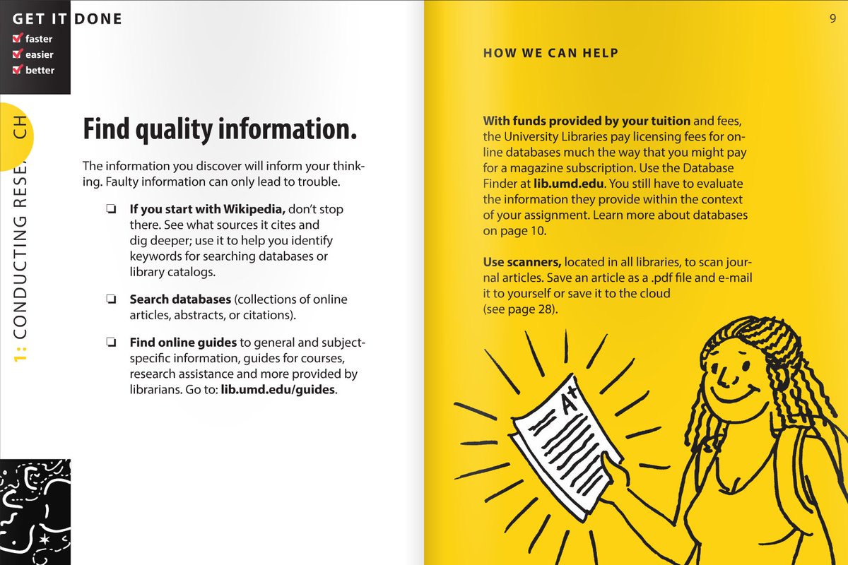 UMDLibraries's tweet photo. Have you seen the latest Get It Done Guide yet? It is now viewable online! https://t.co/kX3F2a7nif #UMD #Terpindor https://t.co/esf86bjAlQ