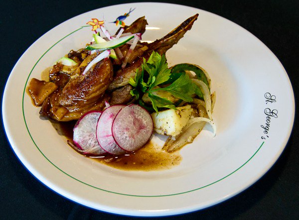 Flame grilled pork chops with Guava BBQ sauce radissonbelize.wordpress.com/2016/08/31/fla…