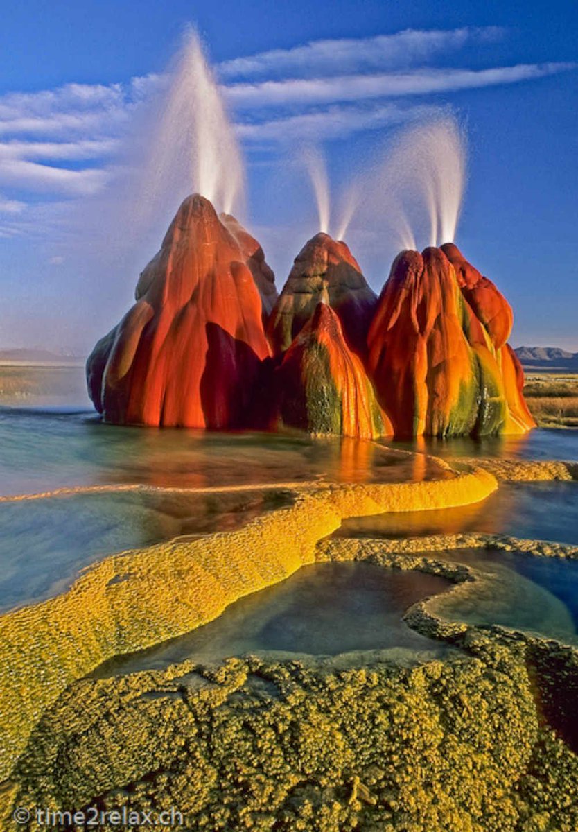 OraliaSotoRoman's tweet image. Fly Geyser in the Black Rock Desert #Nevada