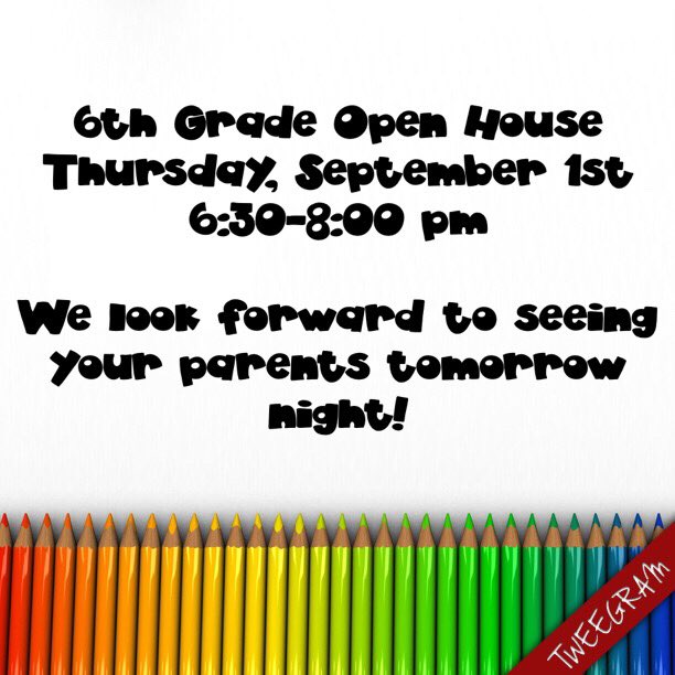anthonymsband's tweet photo. We are excited to visit with our 6th grade parents tomorrow night! #ravensrise https://t.co/BvURfNfu2f