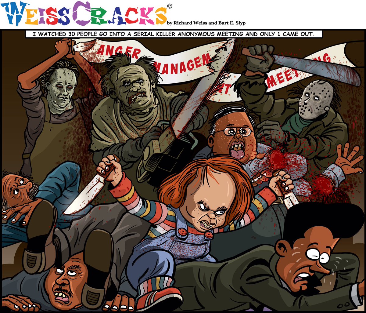 WeissCracks's tweet photo. #serialkillers #chucky #JasonVorhees #MichealMeyers https://t.co/Sto2qx3boS