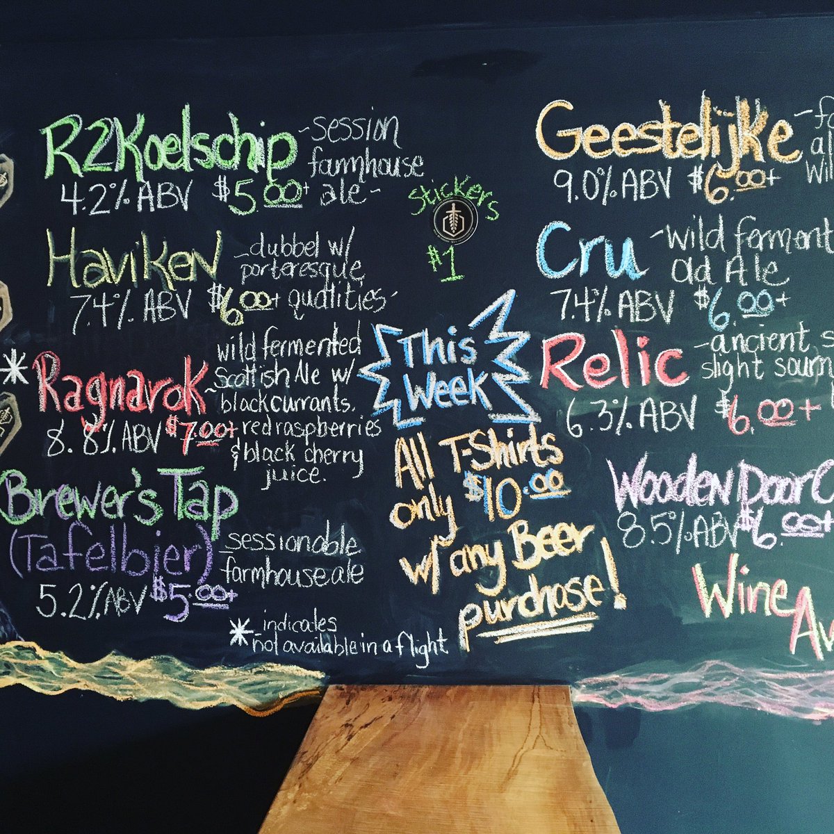 Draft line-up for this week! $10 t-shirts with any purchase. Variety packs. That's pretty much it...