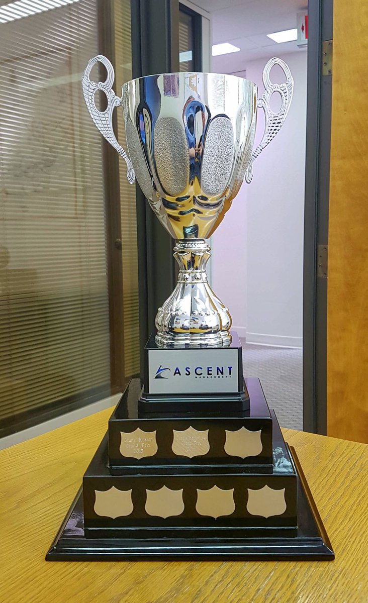 The glorious trophy from winning the 2nd annual <a href="/ascent_mgmt/">todd blyth</a> Grand Prix. This can sit right here until next year.