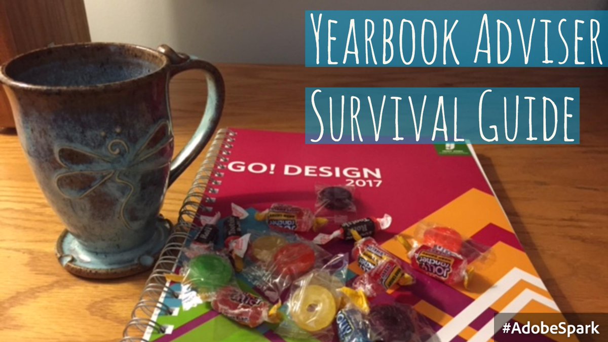 Try using Adobe Spark Post to create fun graphics like this one for promoting your yearbook on social media!