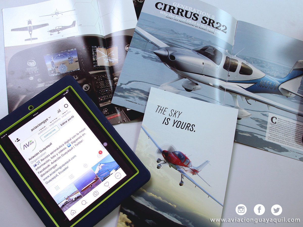 AviacionGYE's tweet photo. #Synerjet y @TrafficAirColom nos envían el material de #CirrusAircraft por la visita este 15 y 16 de sept. a #Gye. https://t.co/yhyomZuexK