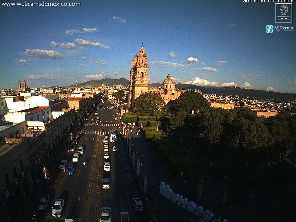 Temperatura actual de 26º c en morelia michoacán, así luce en este momento. vía