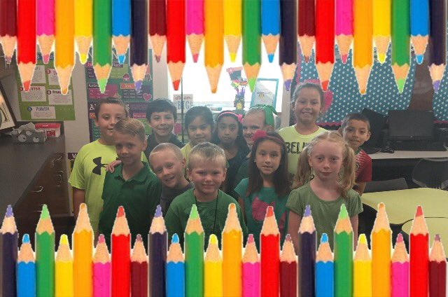 JHoweth's tweet image. Color Wars today for Spirit Week! #PES_Pride