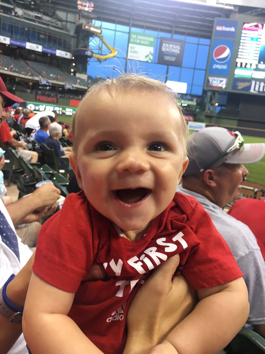 Hey <a href="/MattCarp13/">Matt Carpenter</a> - our little guy pumped to watch his favorite <a href="/Cardinals/">St. Louis Cardinals</a> player twice this week. #STLCards