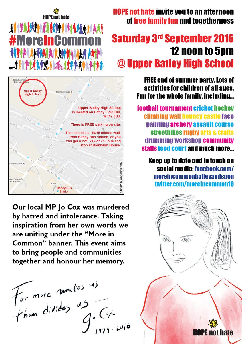moreincommonB_S's tweet photo. Lovely write up in @Batley_News about #MoreInCommon16 which is this Saturday @UBHSCHOOL See you there https://t.co/q0TqfjEW75