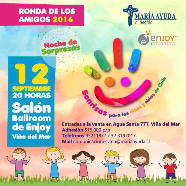 Imperdible. Todos convocados a participar en una nueva edición #RondaDeLosAmigos2016 <a href="/MariaAyuda_V/">Maria Ayuda V Region</a>  RT Jaime Varas