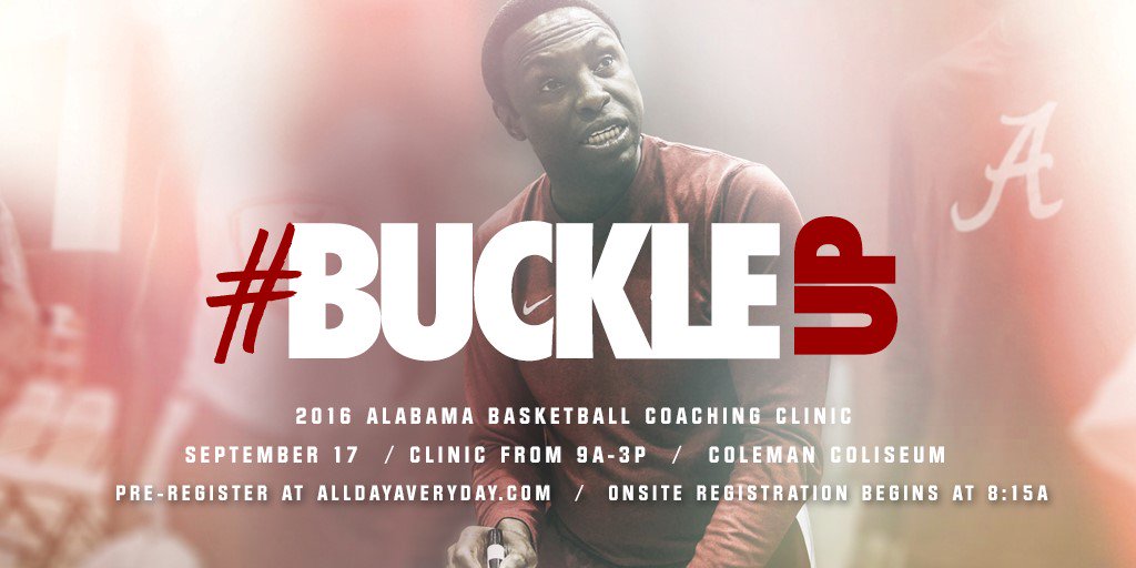 The 2016 Avery Johnson Fall Coaching Clinic is set for Sept. 17. Click here for details: rolltide.com/news/2016/8/31…