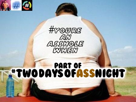 KeithBadTime's tweet photo. Until @midnight returns, let's play #YoureAnAssholeWhen!
...and #TwoDaysOfAssNight begins! https://t.co/TFB9DwuAzt