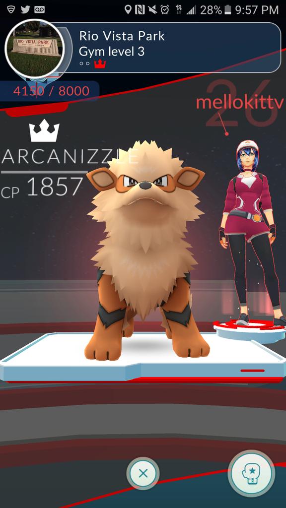 melloskitty's tweet photo. Took back this gym from Team Mistake &amp; leveled it up.🔥 #twospotsleft #levelup #teamvalor #valorclub #anaheim #getit https://t.co/U1zKyffYDK