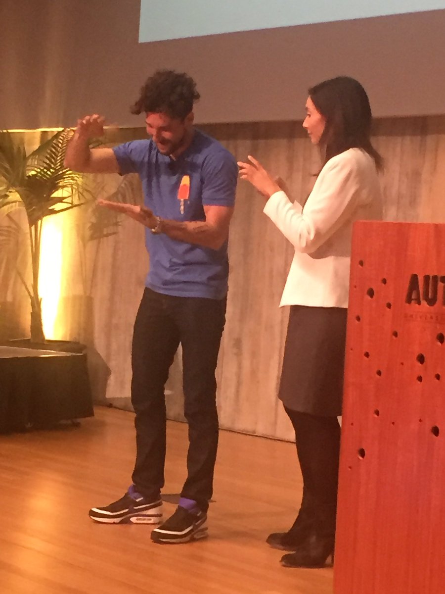 USAmbNZ's tweet image. "Have a clear vision and a vague plan/creativity &amp;amp; innovation are a game of volume" #project16 summed up on one arm!