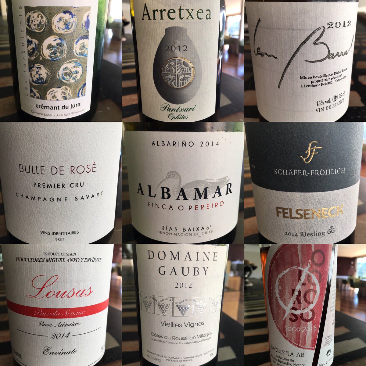 jose_taberneiro's tweet photo. #labet #arretxea #barral @champagnesavart @BodegasAlbamar #schaferfrohlich #envinate #gauby @SACRISTIAAB https://t.co/mfkt0KPFVT