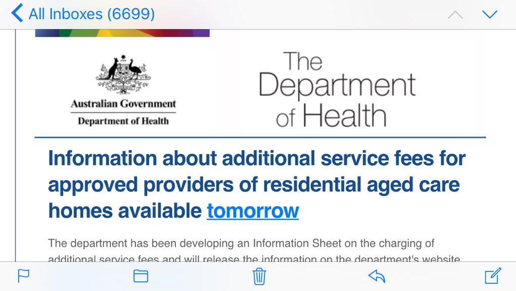 AgedCareGuru's tweet photo. Interesting day 2 Sept for #agedcare https://t.co/J5e2dq6eNO