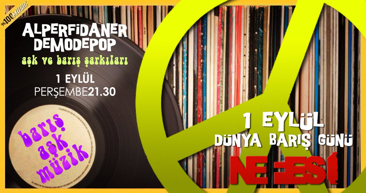 Bu akşam Ankara'da Nefes'te aşk ve barış şarkıları ile 1 Eylül Dünya Barış Günü'nü kutluyoruz. <a href="/NEFESperformans/">NEFES</a>